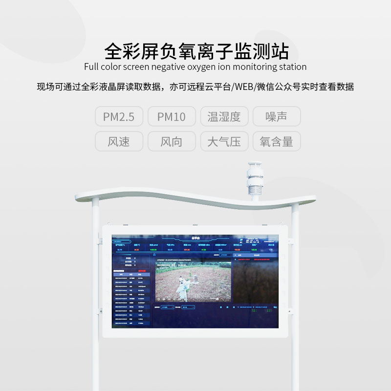 一体化负氧离子监测站可24小时监测负氧离子浓度