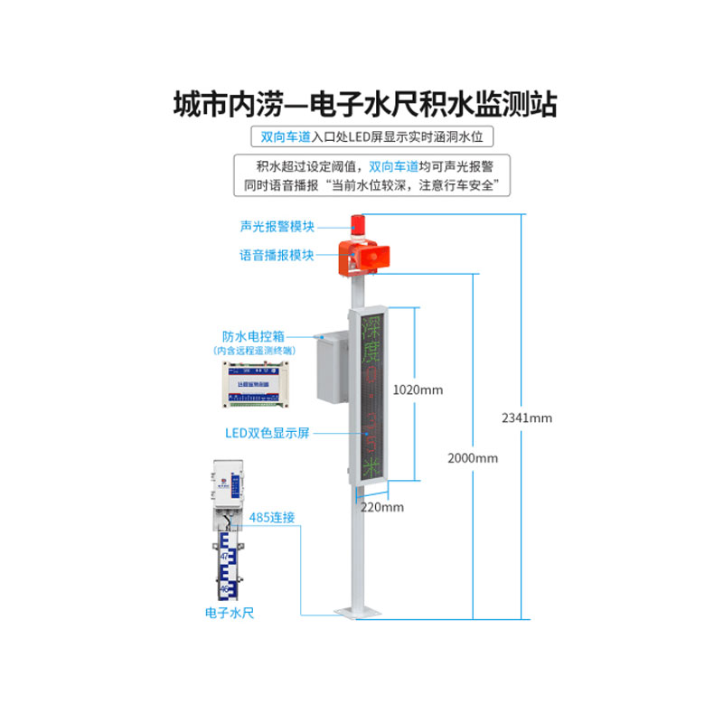 电子水尺积水监测站